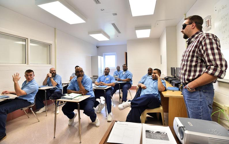 Inmates participate in the Kewanee Life Skills Re-Entry program