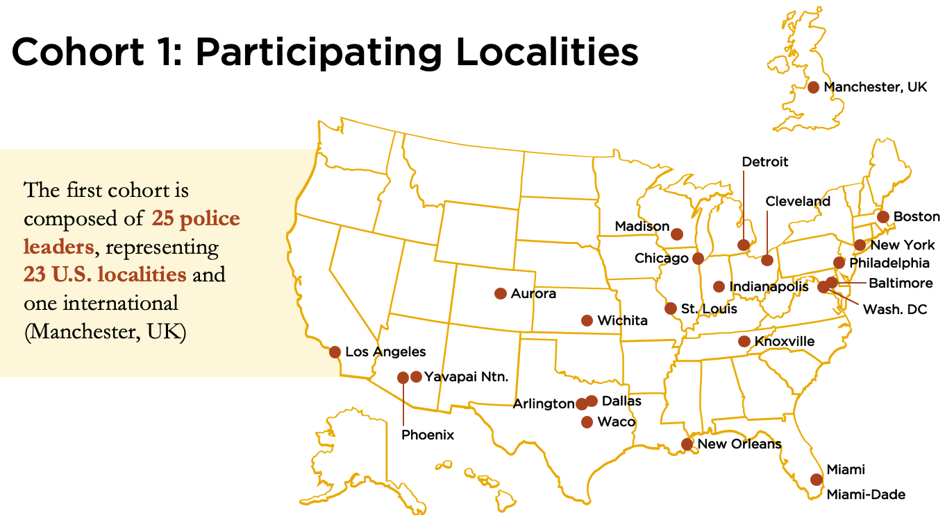 Map of PLA Cohort 1 participant locations.